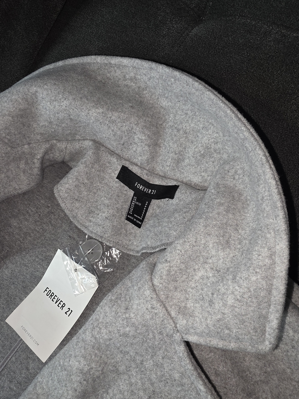 Forever 21 Light Gray Cowl Neck Women's Sweater
